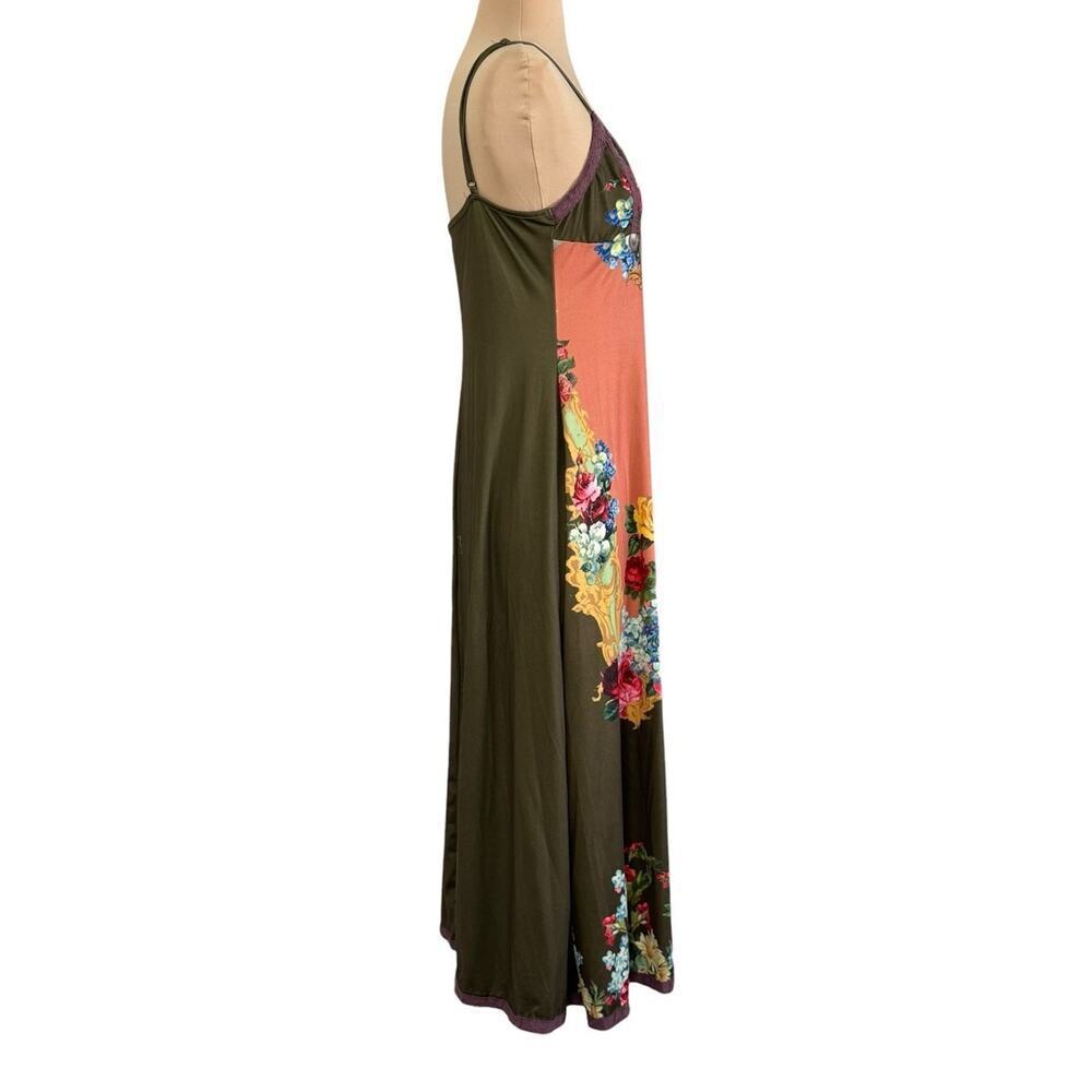 Vintage Inspired Cherub Midi Dress Angel Jewel Toned Romantic Bohemian Size S/M - Picture 6 of 9